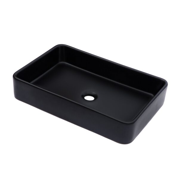 Rectangular Vessel Bathroom Sink - Black