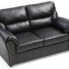 Chic Padded Love Seat For Modern Living - Black - Image 5