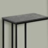 Accent Table, C - Shaped Contemporary Stylish - Gray - Image 3