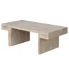 American Vintage Industrial Coffee Table, Premium Reclaimed Wood Texture, Double Tier Design - Antique Natural - Image 11