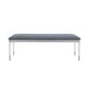 Laura - Bench And Soft Fabric Seating - Silver - Image 5