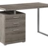 Computer Desk Left Right Set-Up Storage Drawers For Home Office - Taupe - Image 7