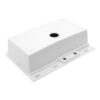 Drop In Waterfall Kitchen Sink With Pull Out Faucet - White - Image 10