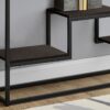 Accent Console Table For Entryway, Contemporary And Modern - Espresso - Image 8