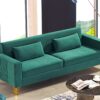 Aesthetic Sofas For Living Room, 3 Seater Couch With Classic Modern Appeal And Luxurious Soft Comfort, Easy To Maintain - Green - Image 9
