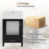 Bathroom Vanity With Sink And Ample Storage - Black - Image 9
