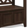 Amherst - Entryway Storage Bench - Natural Aged Brown - Image 4