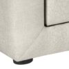Nightstand, Storage Drawer, Upholstered, Transitional - Beige - Image 9