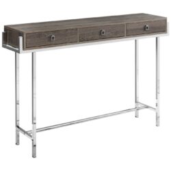 Accent Console Table For Entryway, Storage Drawer, Contemporary And Modern - Taupe