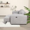 Cleveland - Dual Power Convertible Sofa - Silver - Image 11