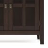 Artisan - Large 4 Door Sideboard Buffet - Dark Chestnut Brown - Image 9