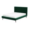 Dillon - Velvet Platform Bed Queen Size - Green - Image 12