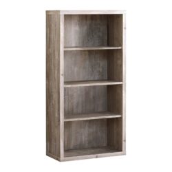 Bookshelf, Bookcase, Etagere, 5 Tier, For Office, Contemporary, Elegant Design - Taupe