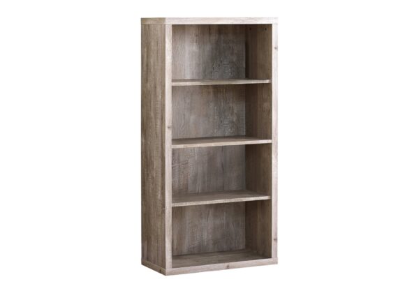 Bookshelf, Bookcase, Etagere, 5 Tier, For Office, Contemporary, Elegant Design - Taupe