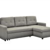 Convertible L Shaped Sectional Sleeper Sofa Bed, Saving Pull Out Couch - Gray - Image 11