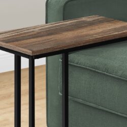 Accent Table, C - Shaped, Contemporary Stylish - Brown