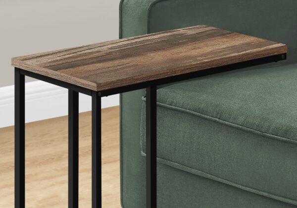Accent Table, C - Shaped, Contemporary Stylish - Brown