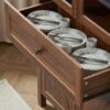 Retro Dome Cabinet With Large Storage Space, High Quality Materials - Walnut / Walnut Brown - Image 8