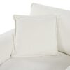 Oversized Recliner Chair With Movable Ottoman, Soft Chenille Upholstered Lounge Chair - Beige - Image 17