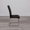 Altis - Dining Chairs With Padded Fabric And Stainless Legs (Set of 4) - Black - Image 4