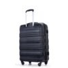 Expandable 3 Piece Luggage Sets Pc Lightweight & Durable Suitcase With Two Hooks, Spinner Wheels, Tsa Lock, (21/25/29) - Black - Image 13