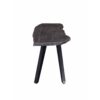 Modern Acacia Wood Dining Bench, Live Edge Design Accent Bench With Iron Legs - Black / Gray - Image 4