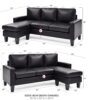 Jenna - Sofa Chaise - Black - Image 7