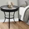 Round Accent Table, Transitional - Black - Image 3