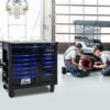 12 Layer Drawer Multi Purpose Tool Cart With Wheels And Iron Top - Black / Blue - Image 11