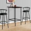 Home Bar Table With Bar Height, Small Rectangular For Kitchen - Espresso - Image 3