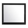 Lucille - Mirror With Sleek Frame And Glass - Black - Image 4