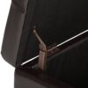 Castleford - Storage Ottoman - Coffee Brown - Image 3