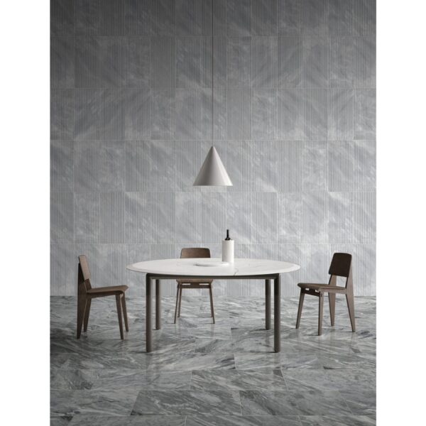 Carrara Marble Marble Marble For Wall Ol Textured 3D Fluted Marble Stone (Set of 4) - Gray