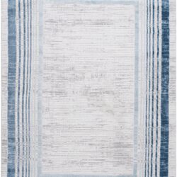 Marfi - 2' X 3' Bordered Area Rug - Blue / Ivory