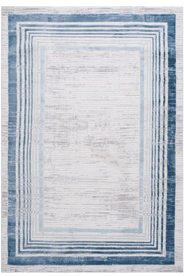 Marfi - 2' X 3' Bordered Area Rug - Blue / Ivory