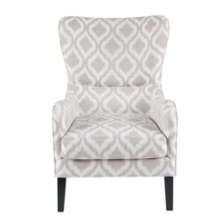 Arianna Swoop - Wing Chair With Round Arm And Loose Cushion - Multicolor