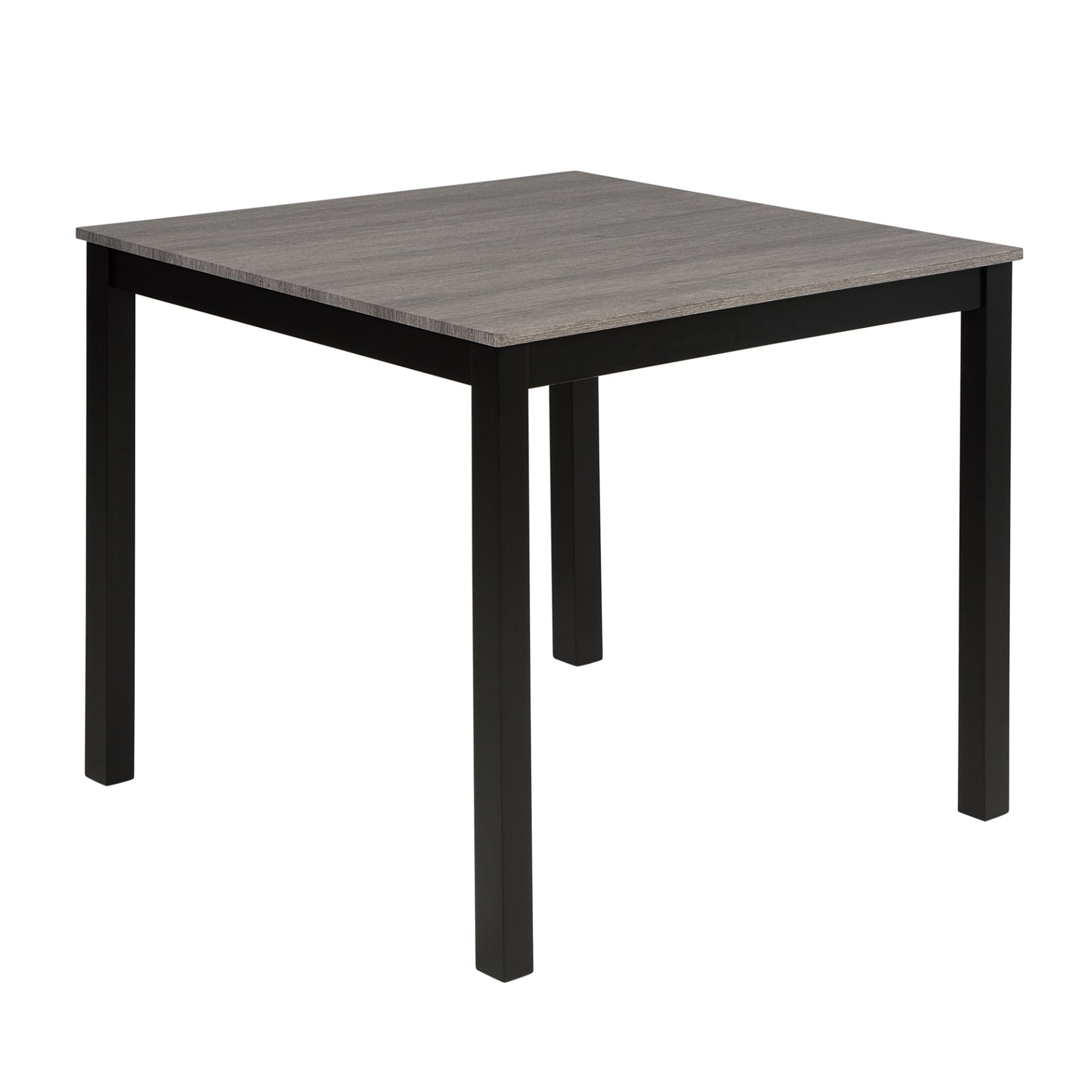 2 Tone Wooden Table Set, Modern 5 Piece Counter Height Dining Set With 4 Chairs For Kitchen Or Dining Room - Light Gray / Black - Image 5