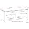 Cosmopolitan - TV Media Stand - Black - Image 8