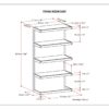 Erina - Bookcase - Distressed Charcoal Brown - Image 8