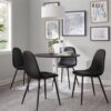 Pebble - Modern Table - White / Black - Image 4
