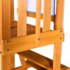 Outdoor Swing Set 3 In 1 Children's Playset With Slide, Swings, And Climber For Garden, Backyard, Playground - Blue - Image 20