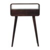 Mini Curved Console Table - Walnut - Image 7