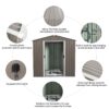 6Ft x 5Ft Outdoor Metal Storage Shed - Gray - Image 7