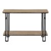Accent Console Table For Entryway, Contemporary And Modern - Taupe / Black - Image 2