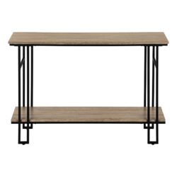 Accent Console Table For Entryway, Contemporary And Modern - Taupe / Black