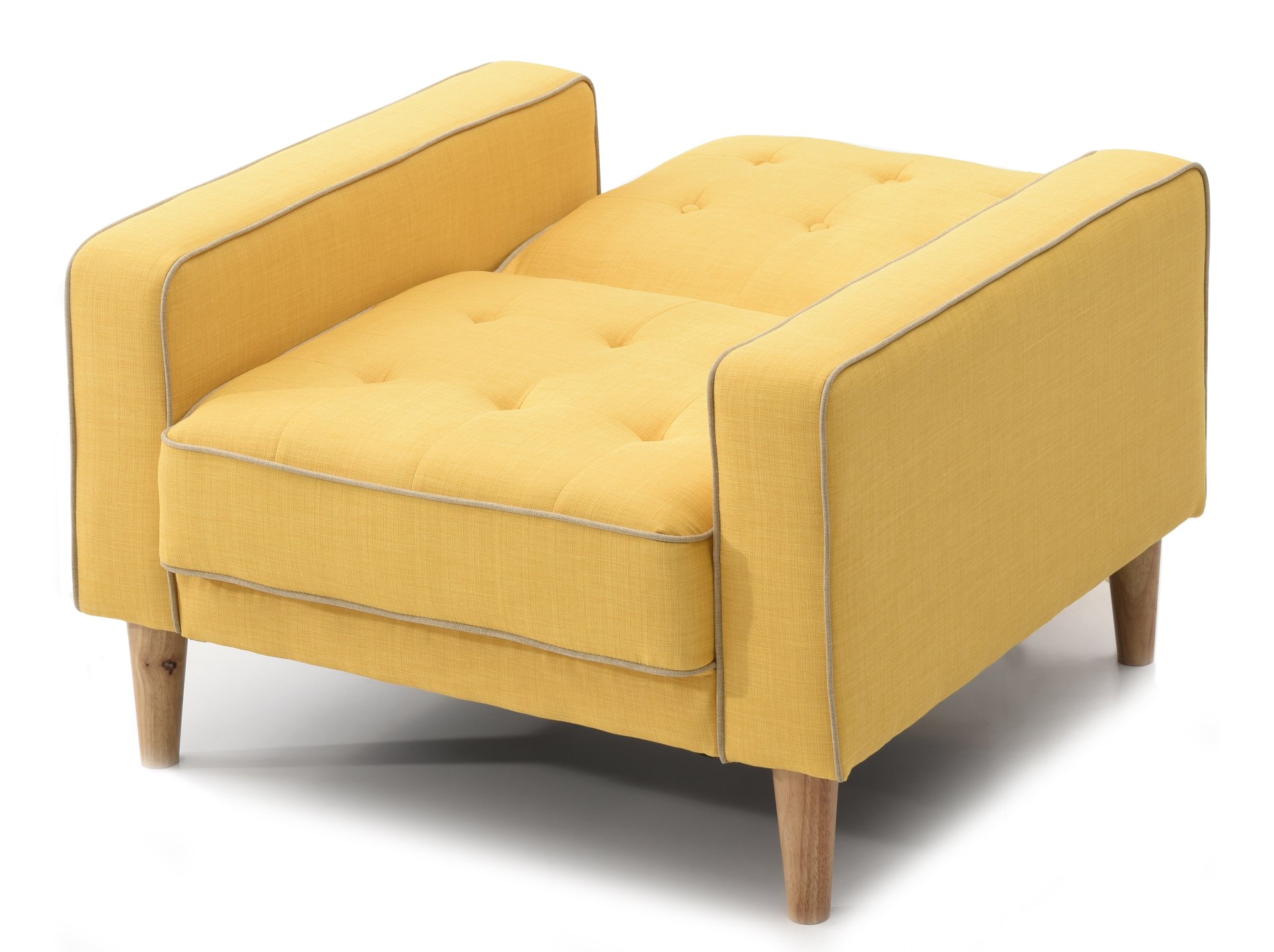 Vibrant Contemporary Chair Bed - Yellow - Image 5
