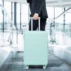 Set 3 Pieces 20" / 24" / 28" Abs Spinner Wheel Luggage, Matching Color, With Combination Lock - Mint Green - Image 5