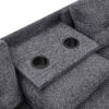 Camden - Power Sectional Sofa With Storage Ottoman And Built In Charging Ports - Gray - Image 6