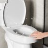 Gloss 2 Piece Toilet With 1.28 Gpf Tornado Flush, Rimless Bowl, Soft Closing Seat - Gloss White - Image 7