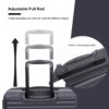 3 Piece Luggage Sets Lightweight Suitcase With Two Hooks, Spinner Wheels, Tsa Lock, (20/24/28) - Black - Image 6